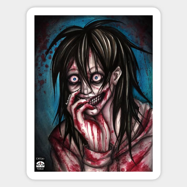 Jeff the Killer Sticker by ChisaiYokai